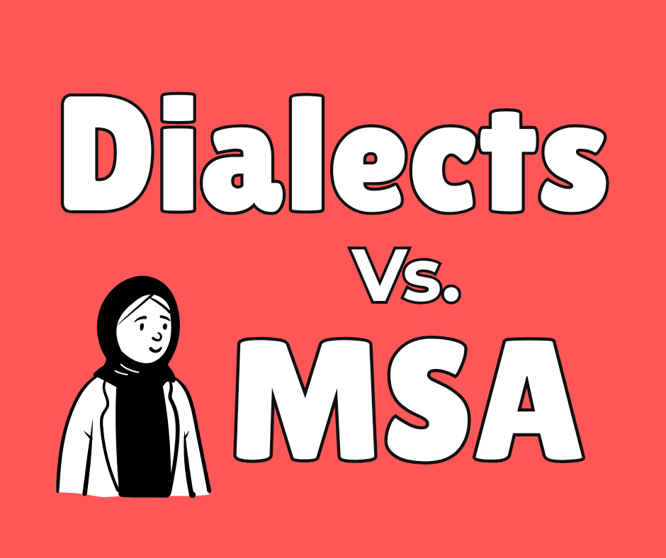 What is the difference between Spoken arabic and modern standard arabic fus ha