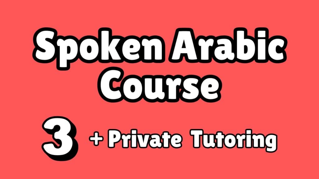 Spoken arabic language course with 3 private tutoring